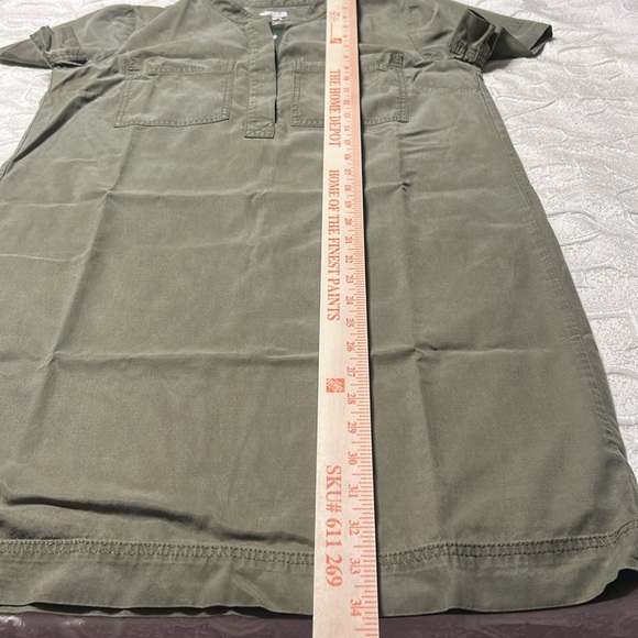 J. Crew Olive Green Short Sleeve Dress size S - Picture 4 of 6
